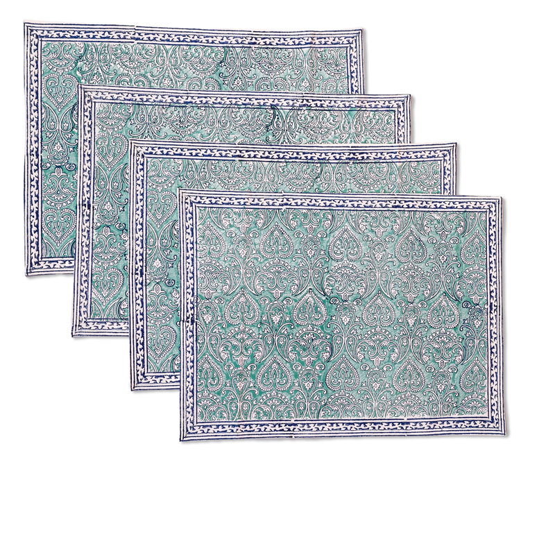 Ensemble de 4 napperons en coton Marcee
