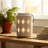 Decorative Ceramic and Stoneware Lantern with Cut-Out Diamond Design - Sleek Modern Hurricane Accent Crafted from Durable Materials for Stylish Ambient Display in Any Setting-86755603-86755606