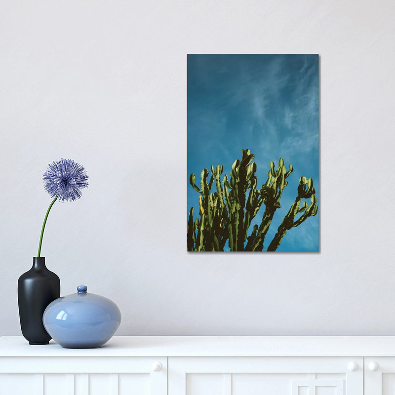 Cactus Sky 1 Piece Wall Art on Canvas, 45.72cm H x 30.48cm W x 1.91cm D, Wrapped Canvas