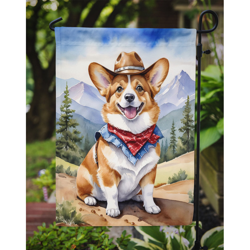Drapeau Cowboy Welcome Garden, Corgi