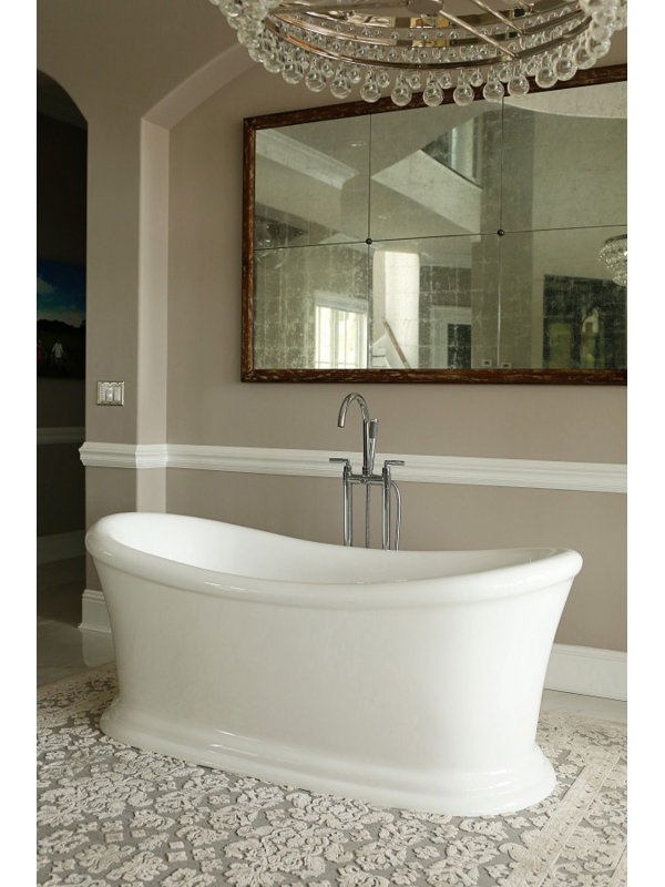 Baignoire de trempage sur piédestal Serene 67 "x 30"