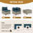 7 Piece Patio Conversation Set with Coffee Table and Cushions-1538385286