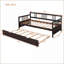 Lit de jour simple en bois de pin massif avec couchette espresso pour les petits espaces Chambre d'amis-1972929113-1972929119