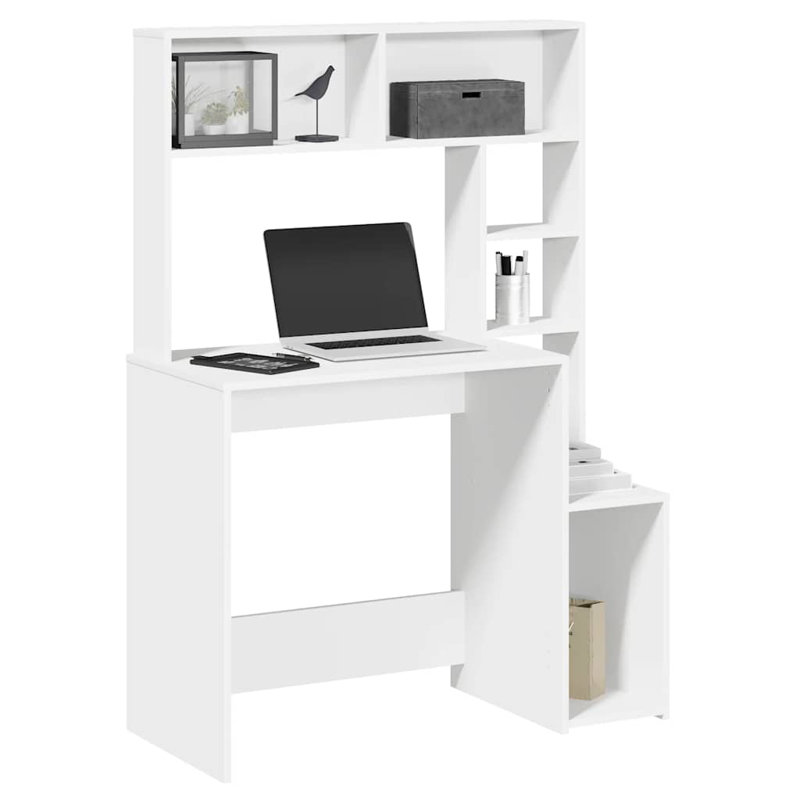 Baldomero Computer Desk, White