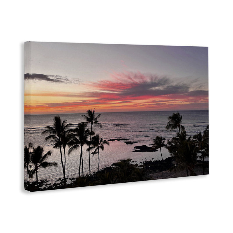 Art mural sur toile Fierce Sunset View par Kathy Mansfield, H 30 po x l 45 po
