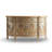 European-Style Hand-Painted Semicircular Sideboard