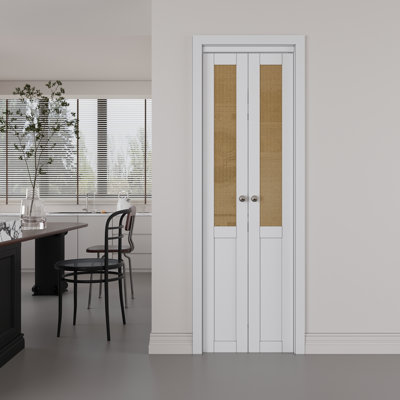 Portes pivotantes en bois manufacturé et imitation rotin tissées à la main avec trousse de quincaillerie 1Solide