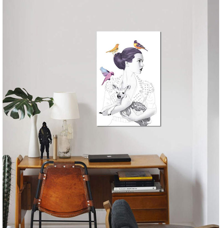 « princess pike », impression sur toile tendue, H 40 po x l 26 po x P 1,5 po, Pas de tapis, Toile tendue