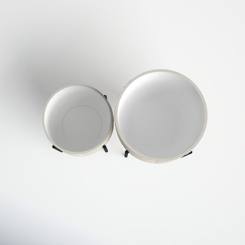 Neema Metal Pot Planter - Set of 2