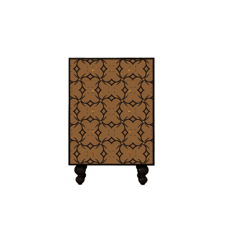 Commode de rangement moderne en bois à cinq tiroirs
