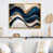 Toile avec cadre flottant or