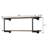 Antique Oak And Sandy Grey 2-Tier Wall Shelf