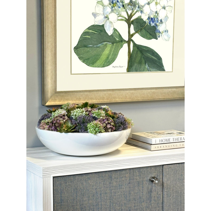 Assorted Sedum and Succulent Arrangement in Round Planter