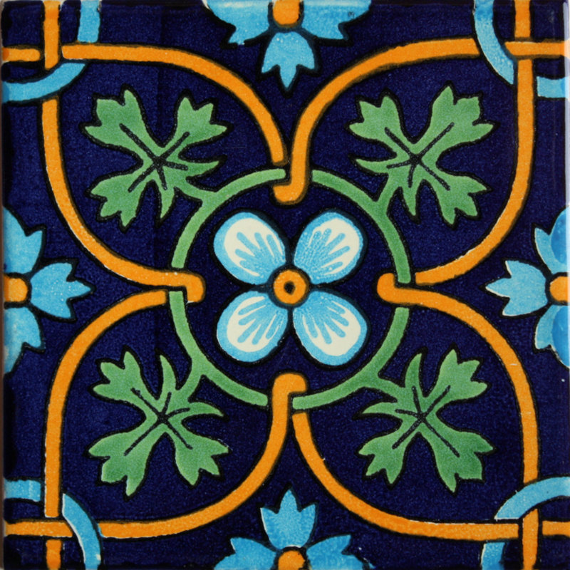 2 "x 2" mosaïque de dosseret fait à la main 36 pièces TalaMex
