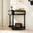 Wave-Pattern Console Table with 2 Storage Drawers and Bottom Shelf-465085871