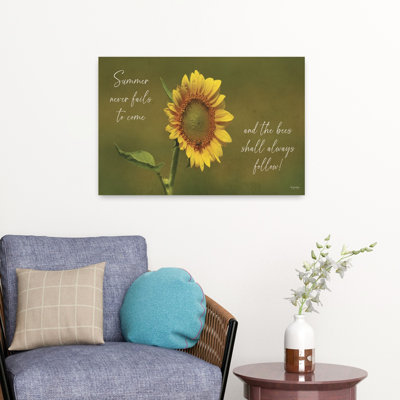 Summer Never Fails to Come 1 Piece Wrapped Canvas Wall Art