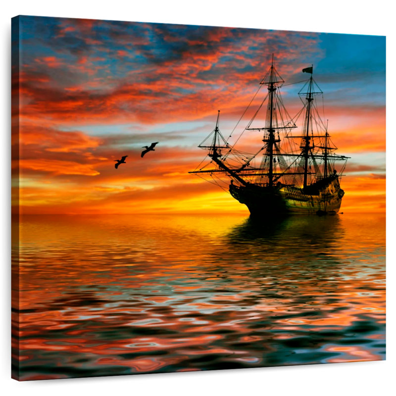 Mehar Evening Sky Over Ship