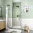Semi-Frameless Circular Pivot Shower Door