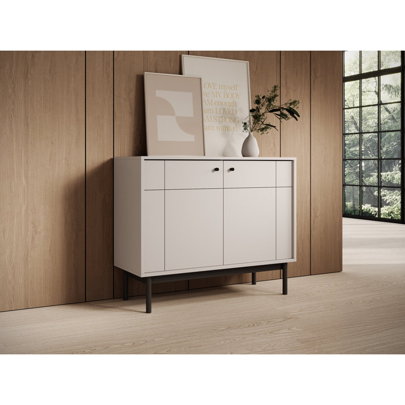 Japandies 103.5cm Sideboard, Beige