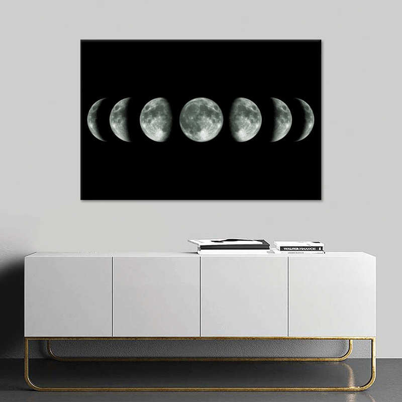 Moon Cycle Canvas Print, 16" H x 24" W x 1.25" D
