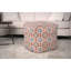 Pouf en tissu fabriqué à la main