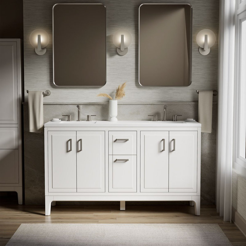 Ensemble de meuble-lavabo 60 po Seer, Blanc