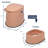 Portable Toilet With Non-Slip Mat Brown-123721130