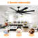 72 Inch Ceiling Fans No Light With Remote Control