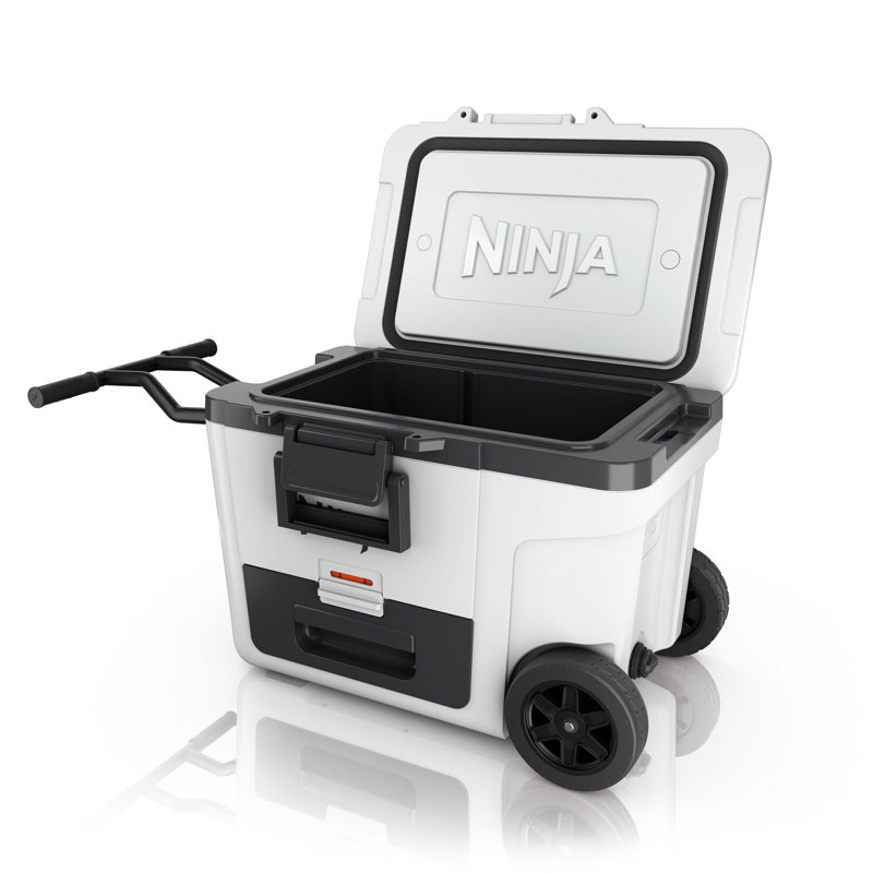 Ninja FrostVault 45QT/42L Wheeled Cooler with Dry Zone FB245UK, White 