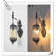 Mini lampe murale rétro en verre Crosse