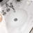MEJE 13.4 " Ceramic Oval Bathroom Sink and Overflow Hole