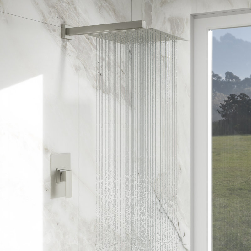 Salle de bain luxueuse en acier inoxydable nickel brossé