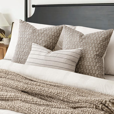 Ensemble de 2 housses de coussin décoratives à imprimé floral rétro Neutral Modern Farmhouse Coussin Coussin Boho Home Decor For Sofa