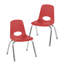 Chaise empilable 16 po avec glissières pivotantes, 2 pièces-116183594-128790128