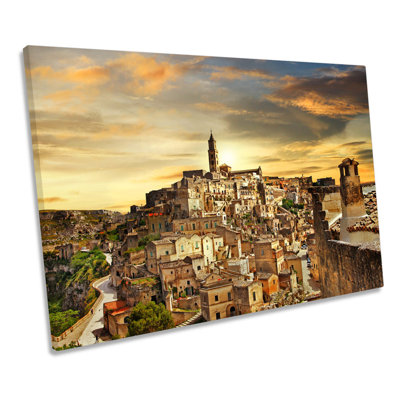 Matera Southern Italy - Wrapped Canvas Print