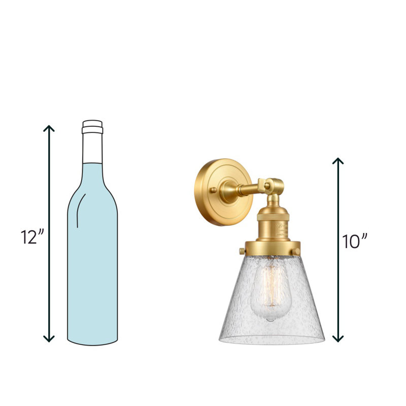 Pelkey Armed Sconce, Satin Gold