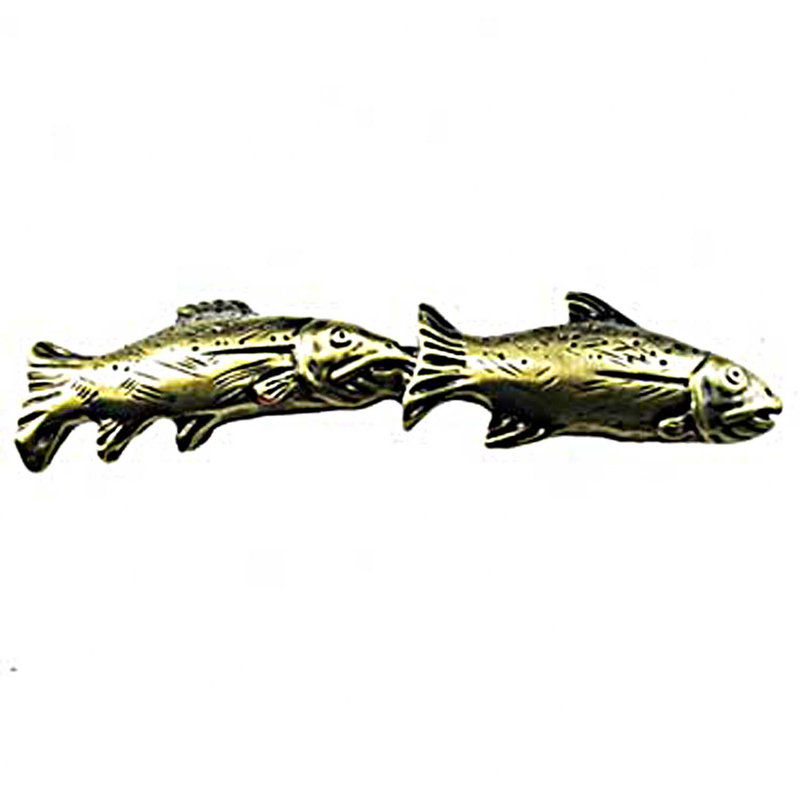 Poignée de barre de pêche 3 po Sportsman, Laiton antique