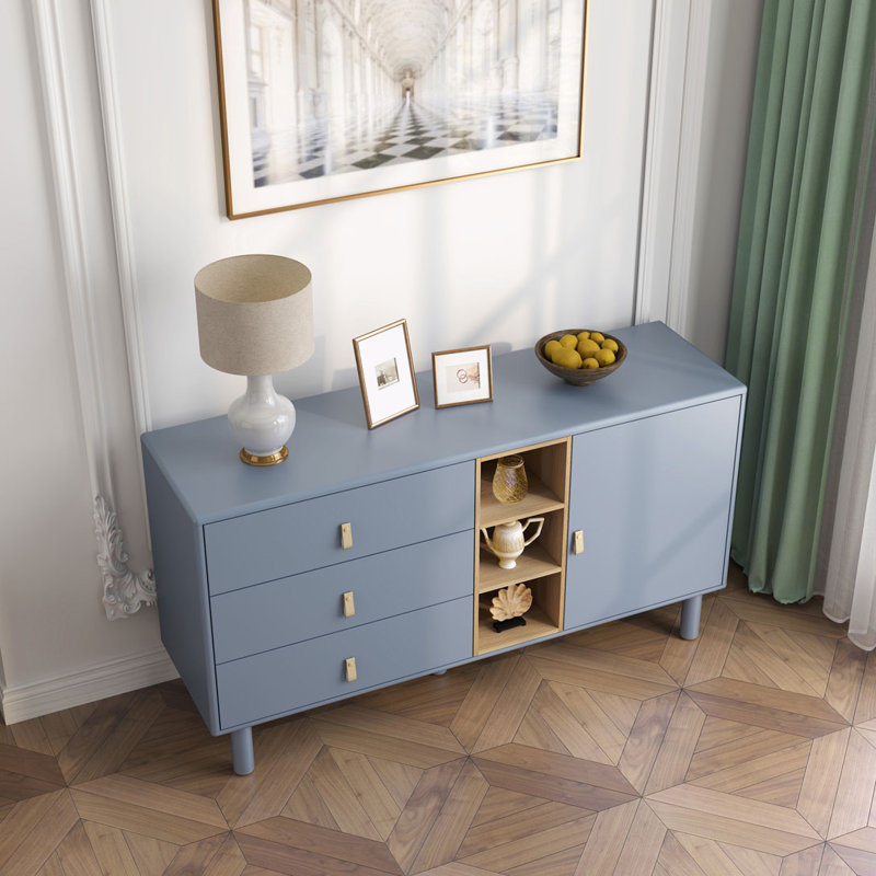 Commode décorative Asana, Bleu