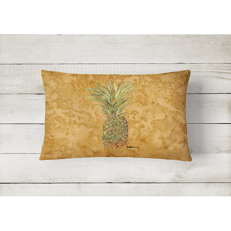 Pineapple Pineapple Rectangular Indoor/Outdoor Throw Pillow