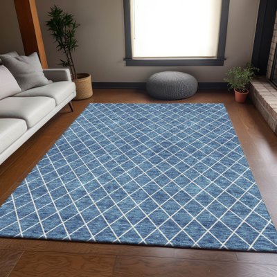 Premium Machine Washable Prisco Denim Rug
