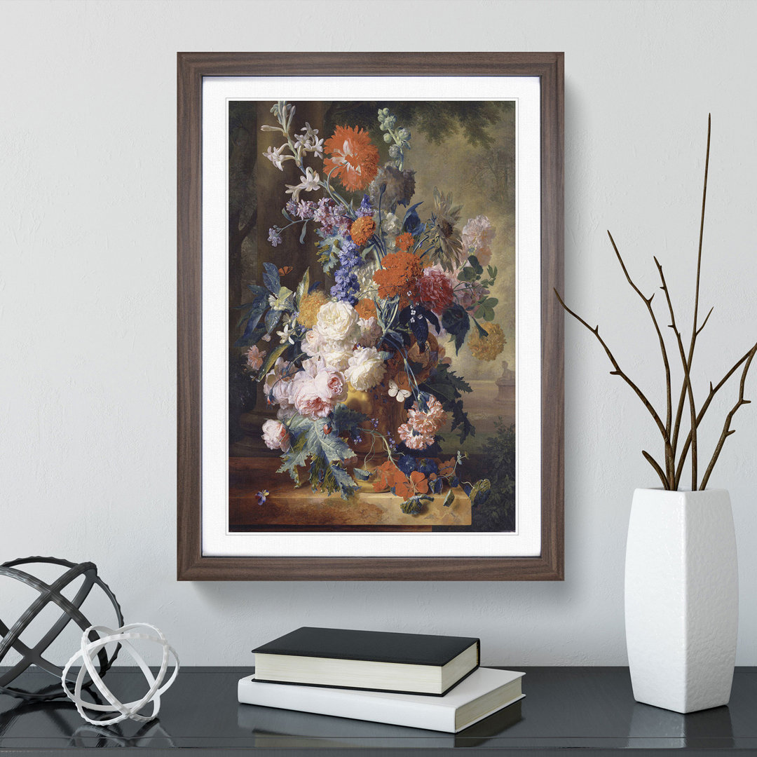 Still Life with Flowers Vol.3 by Jan Van Huysum - Picture Frame Painting