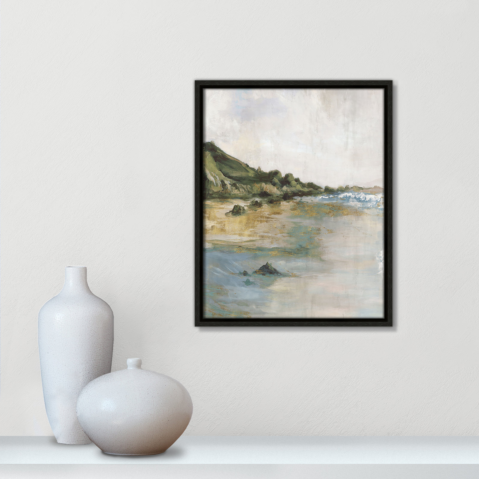 Cordoba "Tide's Edge" Print, Espresso, 15.5" H x 12.5" W