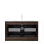 Meuble-lavabo 36 po, armoire de rangement flottante rayée en contreplaqué avec 2 tiroirs, lavabo intégré en pierre frittée blanche Carrara-11651289-11651290