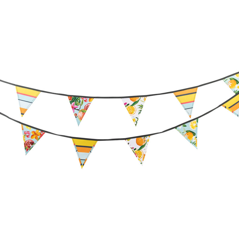 Double Sided 18cm H x 500cm W Polyester Pennant