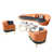 Similicuir orange