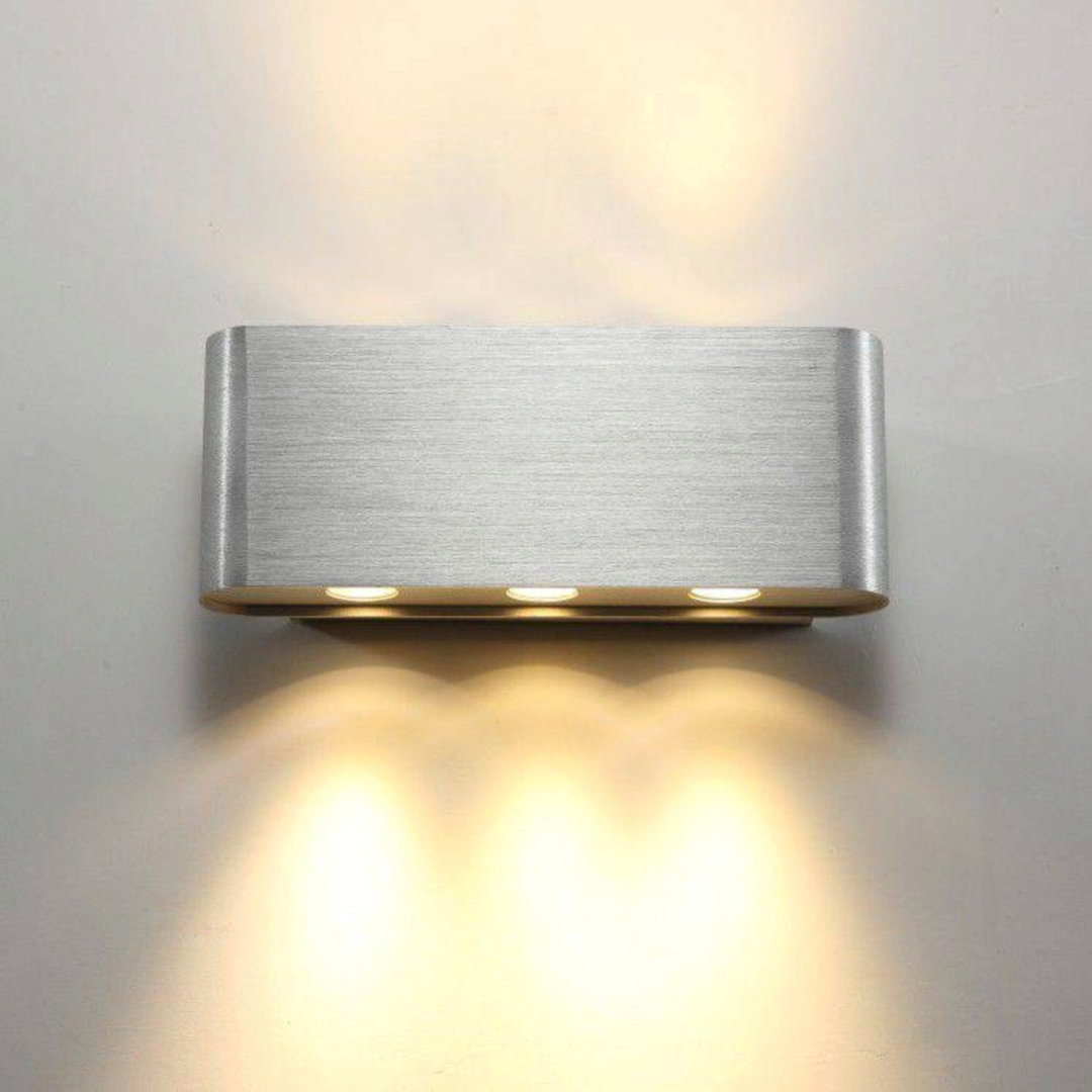 Rackhams Light 6 Watt Brushed Aluminium Internal Wall Up And Down - Image 2