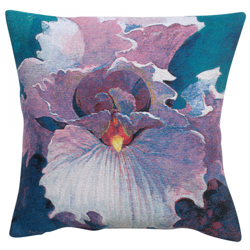 Floral Cotton Blend Pillow Cover