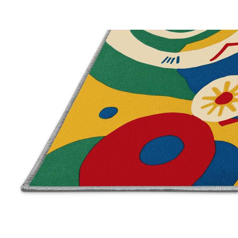 Dazzling Doodle Rug, Rectangle 2' x 3'