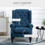 Fauteuil d'appoint avec dossier à oreilles haut et dossier capitonné à losanges-1816359368