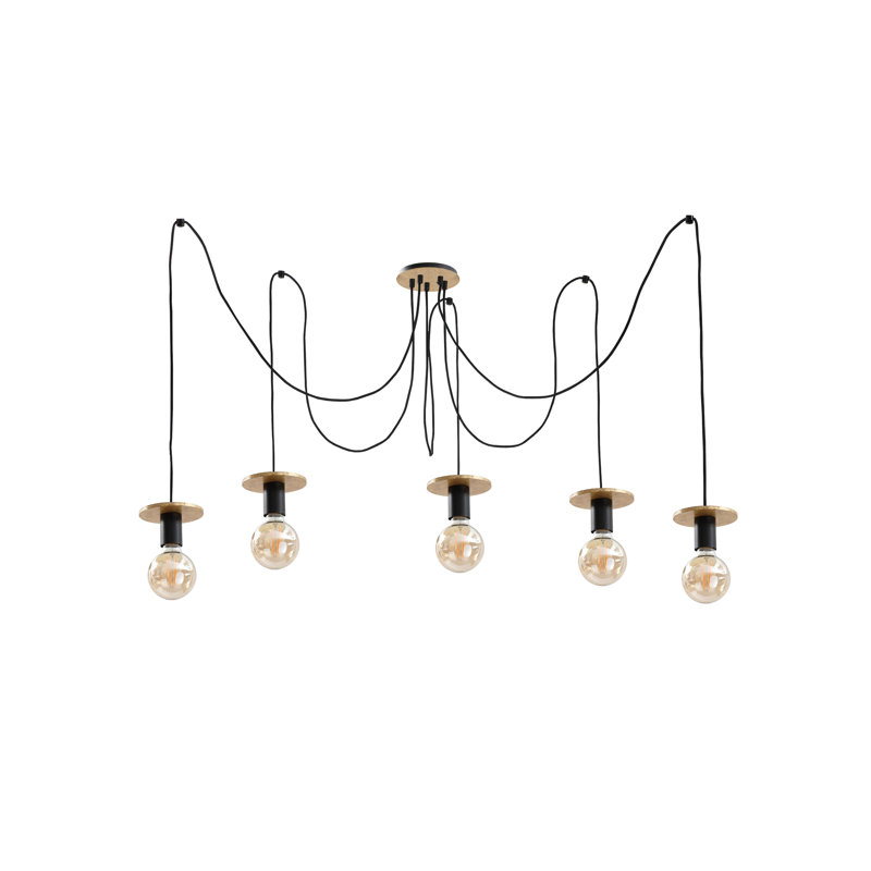 Carver 5 - Light Bulb Pendant, Gold